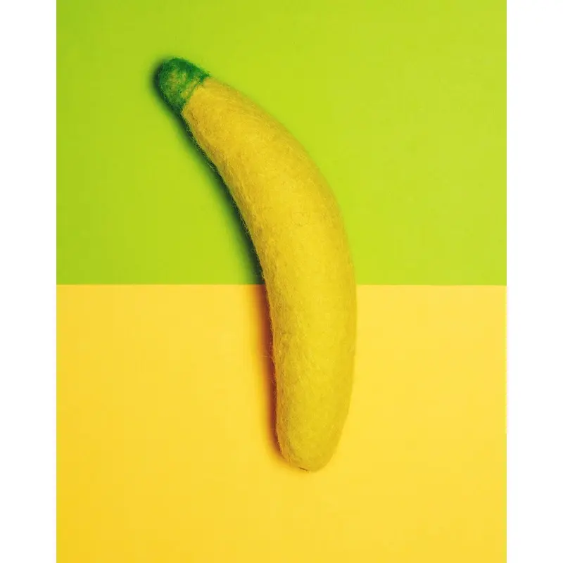 Boiled Wool Banana Dog Toy (FINAL SALE)