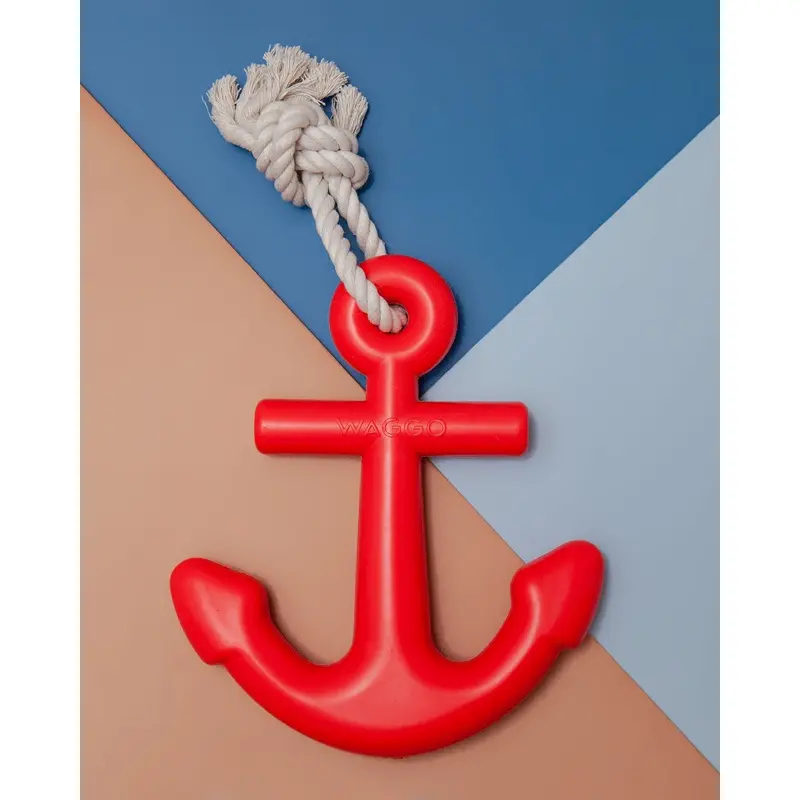 Floating Anchor Dog Toy in Cherry
