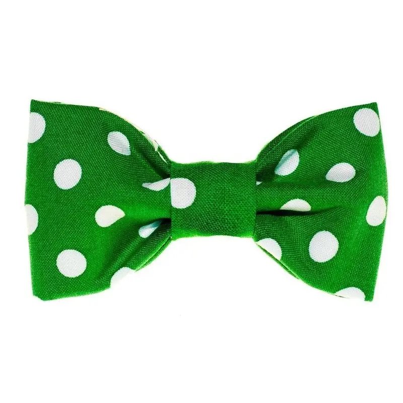 TRISH HAMPTON | Big Green Dots Bow Tie