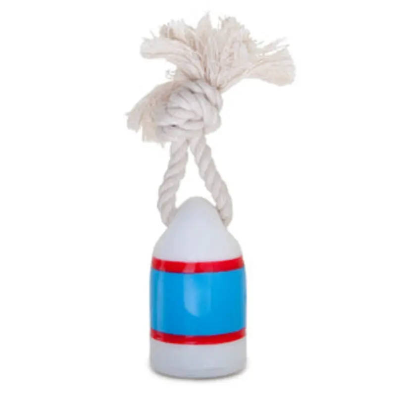 WAGGO | Floats My Boat Buoy Dog Toy in Red and Blue