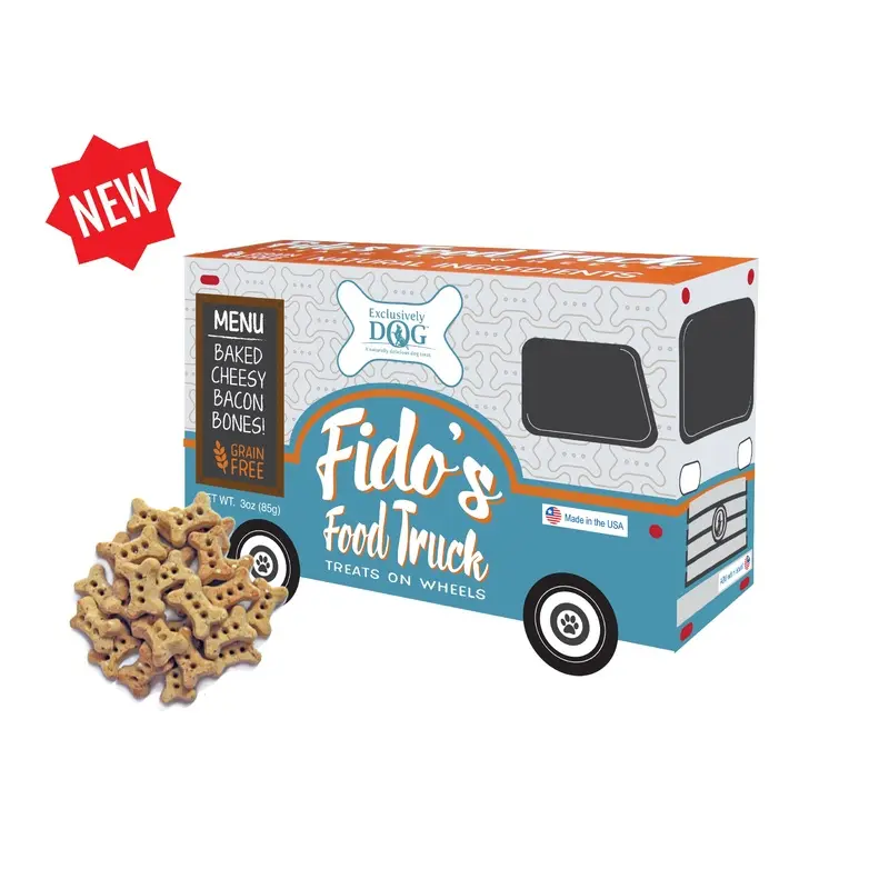 FIDO'S FOOD TRUCK | Cheesy Bacon Dog Treats