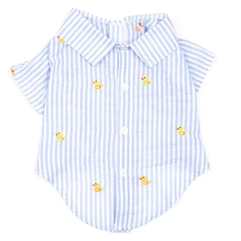 Rubber Duck Shirt in Light Blue Stripe