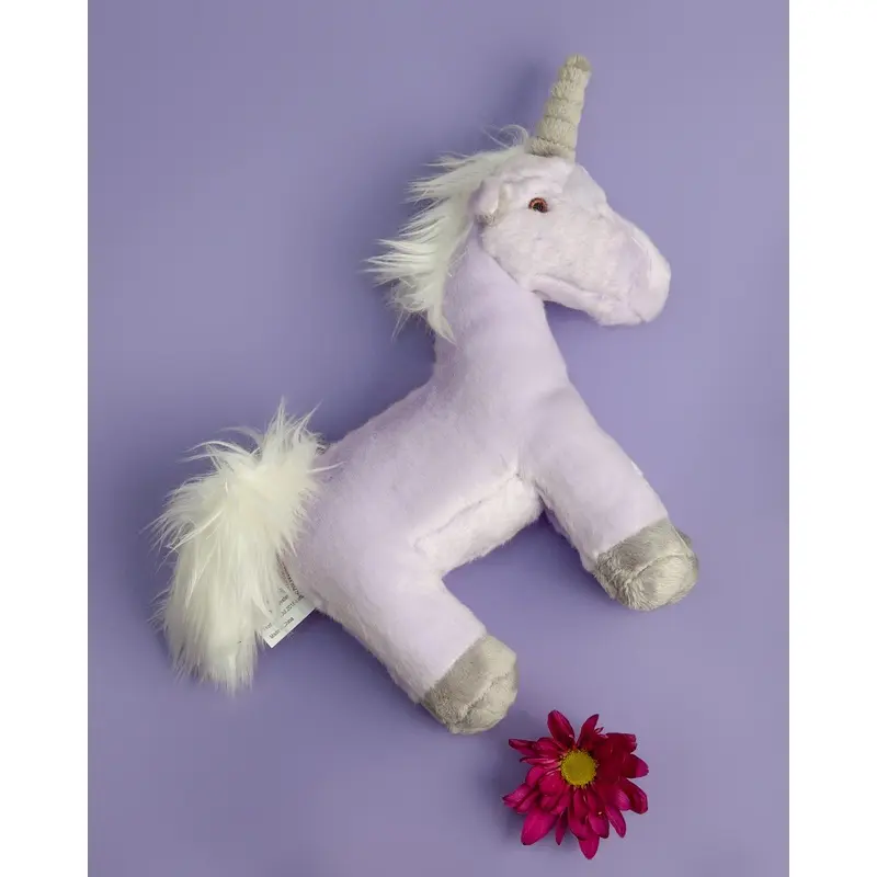 Violet Unicorn Plush Dog Toy