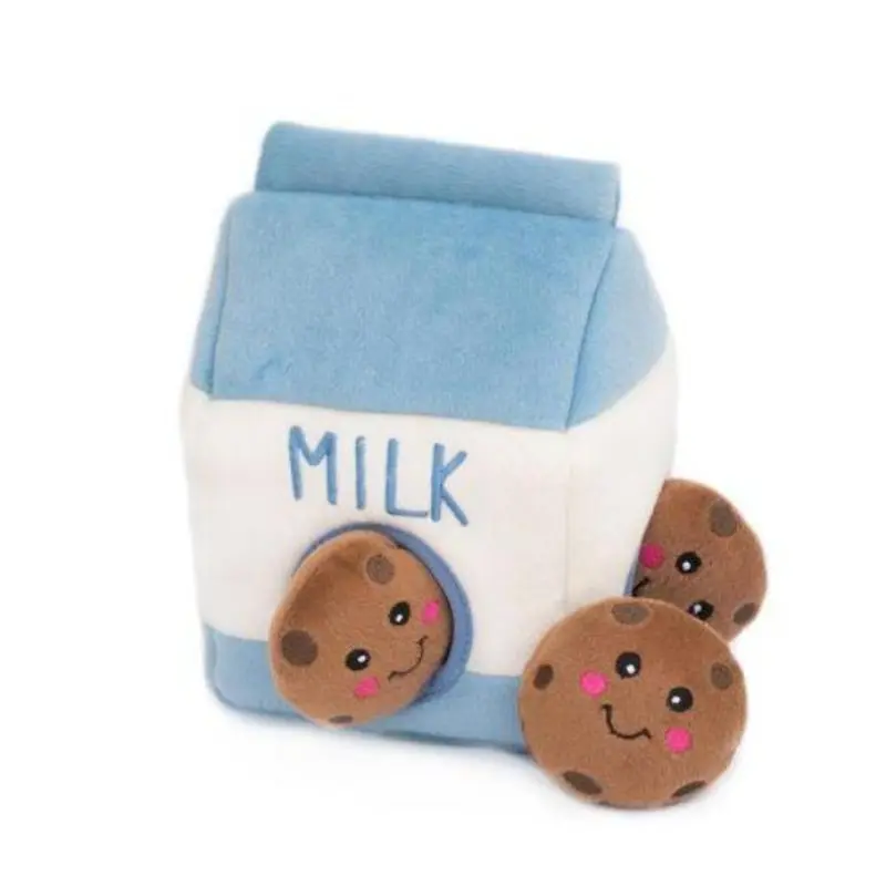 ZIPPY PAWS | Milk & Cookies Interactive Plush Toy