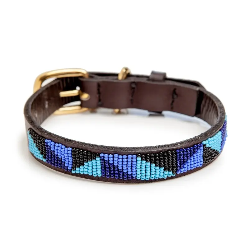 BEADWORKS KENYA | Ziggy Blue Beaded Collar