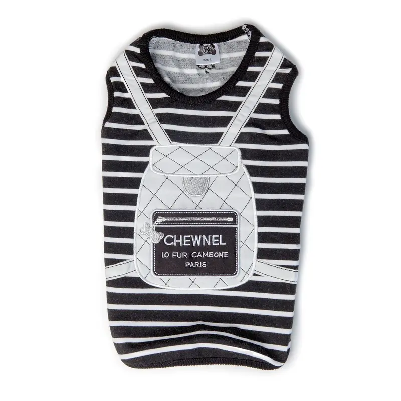 LUNA BLUE | Chewnel Backpack Tank in Black