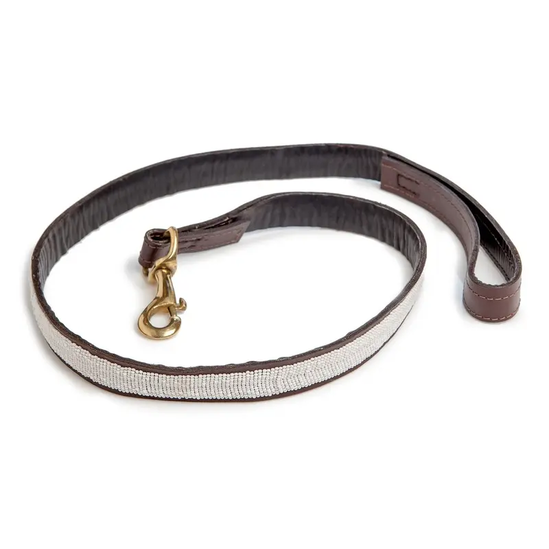BEADWORKS KENYA | White Beaded Leash