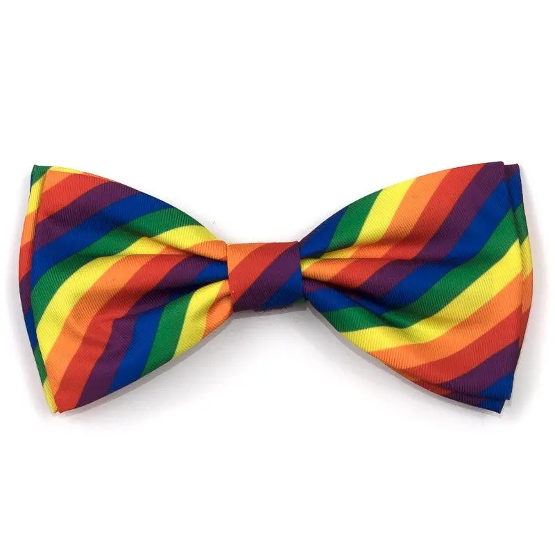 THE WORTHY DOG | Rainbow Bow Tie