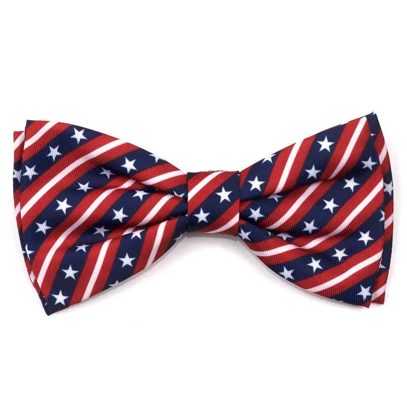 THE WORTHY DOG | Stars and Stripes Bow Tie