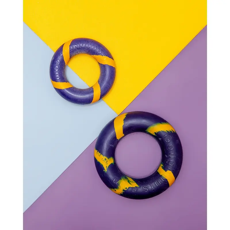 Blue Lite Bite Rubber Ring Dog Toy (Made in the USA)