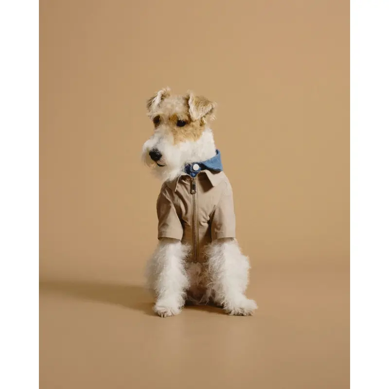 Classic Denim + Khaki Layered Dog Jacket (FINAL SALE)