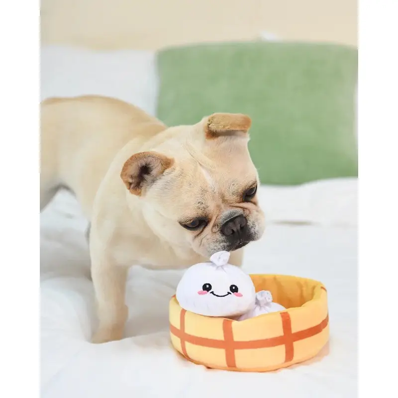 Soup Dumplings Interactive Plush Dog Toy Set