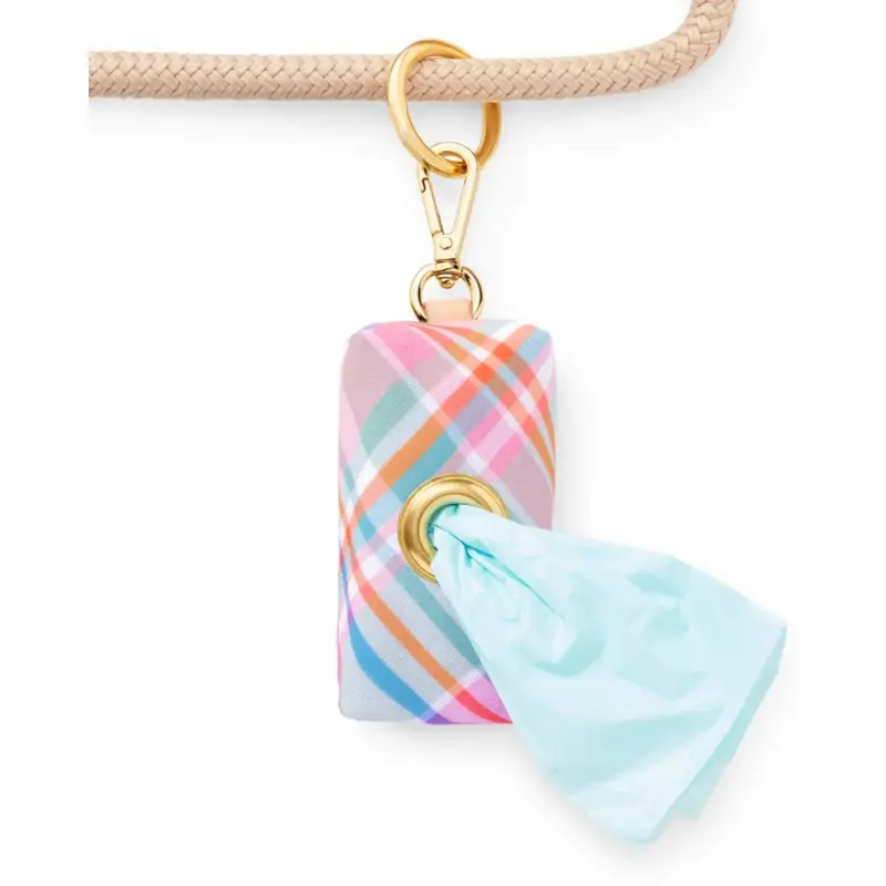 Blooming Plaid Waste Bag Dispenser (Made in the USA)