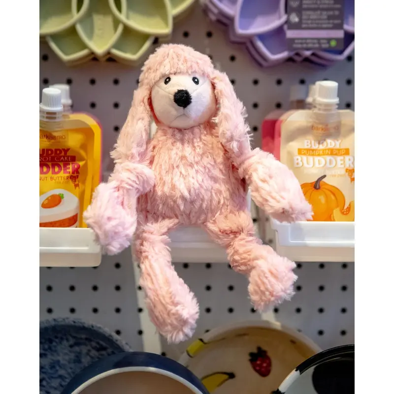 Diva Pink Poodle Knottie Plush Dog Toy