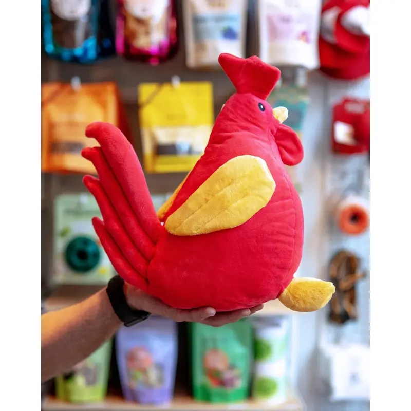 Ricky the Rooster Squeaky Plush Dog Toy
