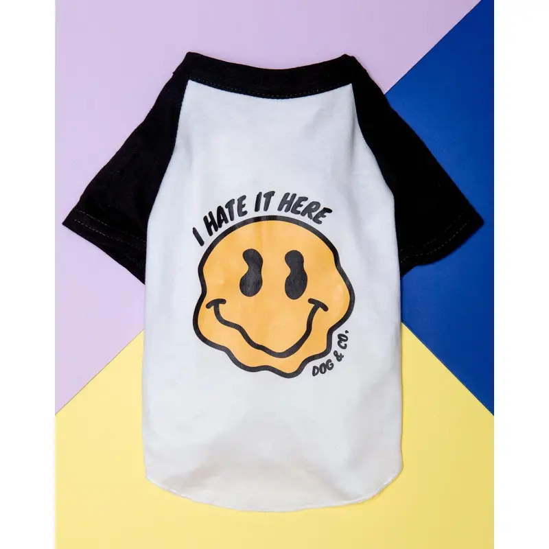 *I Hate it Here* Graphic Dog T-Shirt