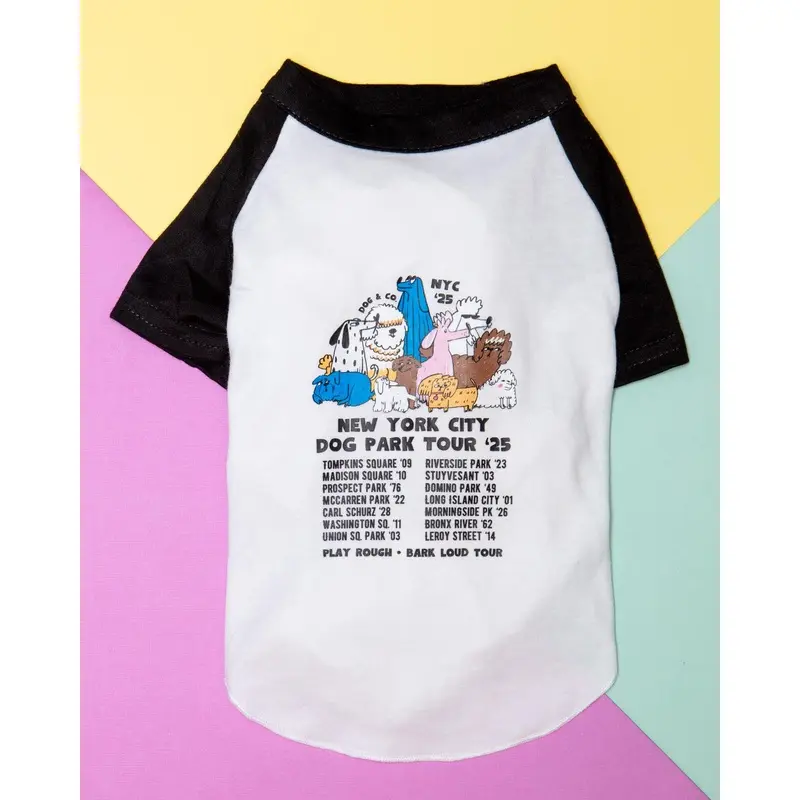 *NYC Dog Park Tour* Graphic Dog T-Shirt
