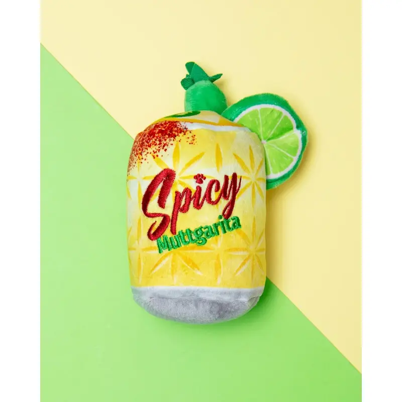 Spicy Muttgarita Squeaky Plush Dog Toy