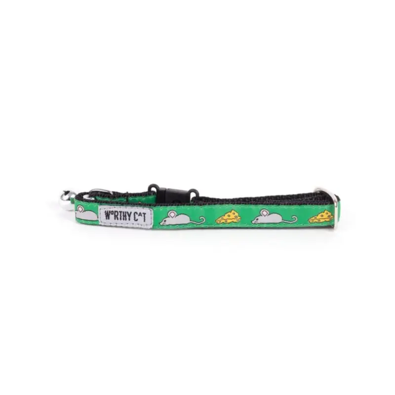 Mouse and Cheese Cat Collar