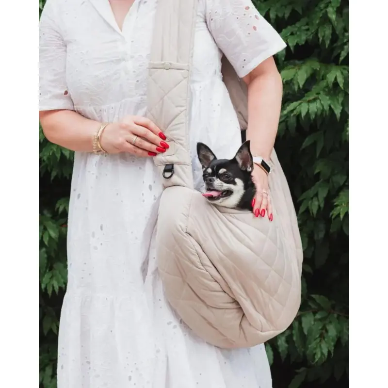 Quilted Crossbody Dog Sling