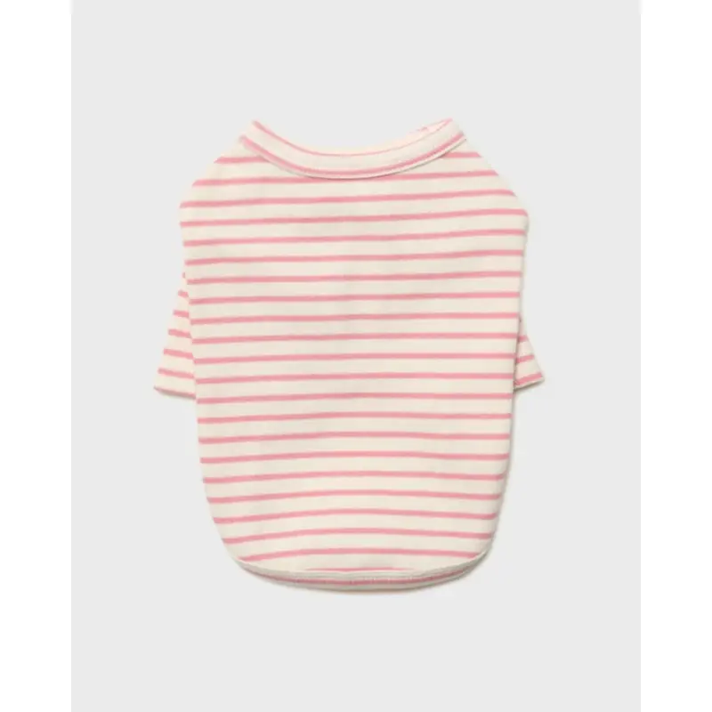 Striped Dog T-Shirt in Pink (FINAL SALE)