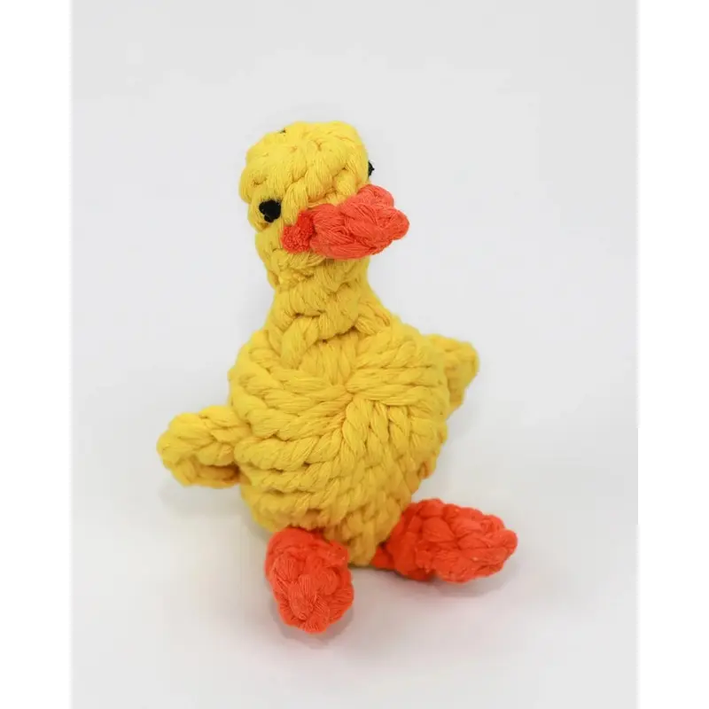 Sunny Yellow Duck Dog Rope Toy