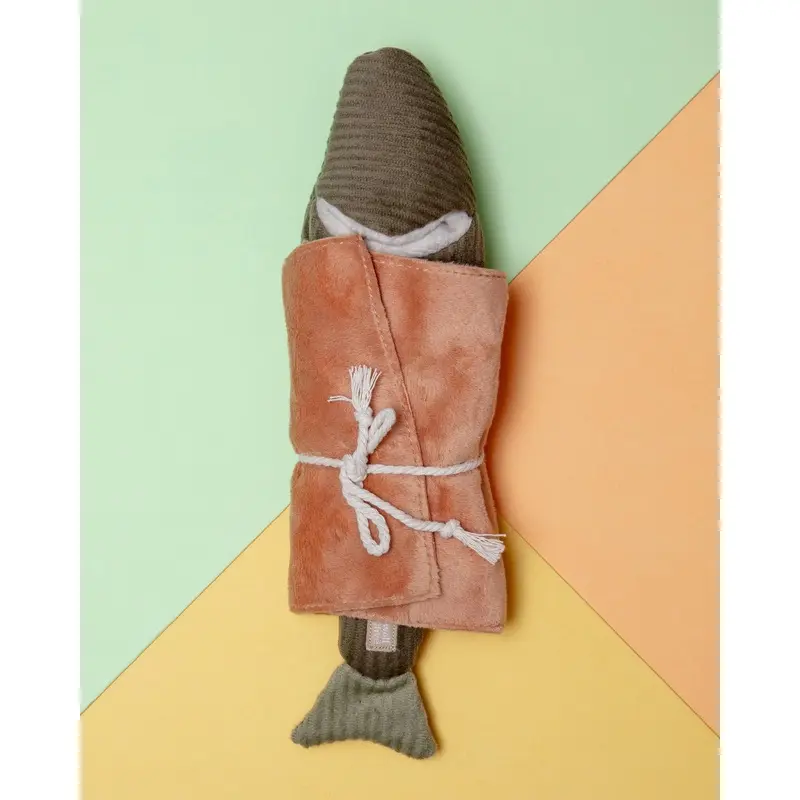 Flying Fish Snuffle + Burrow Plush Dog Toy