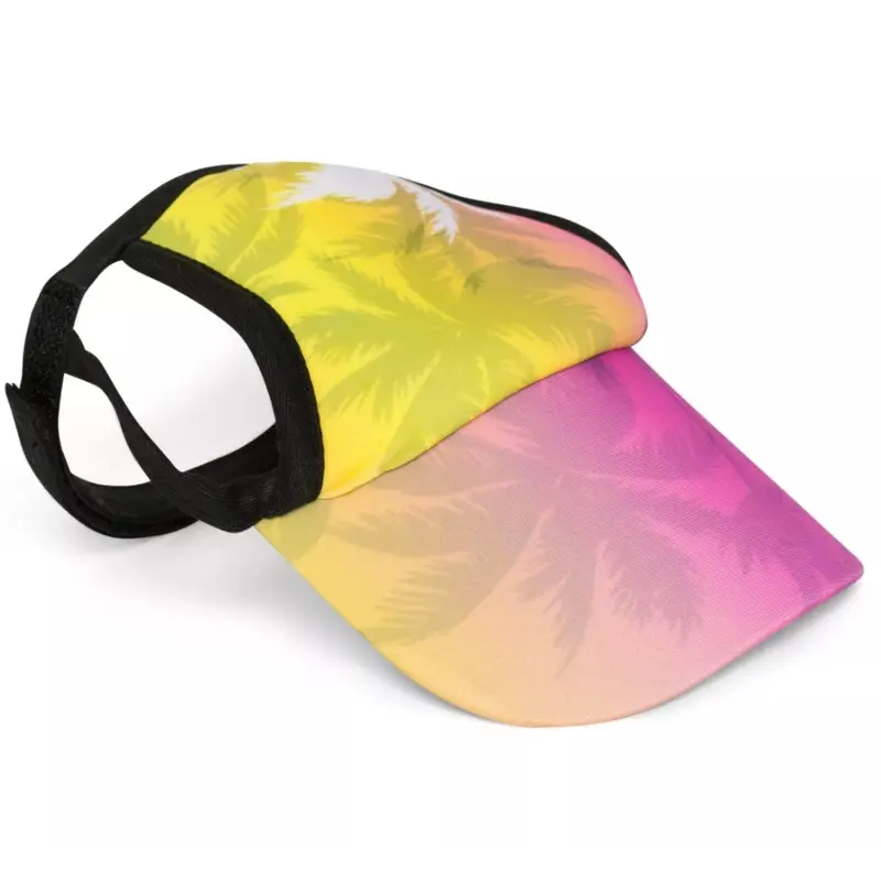 PLAYA PUP | Dog Visor in Palm Tree Pink