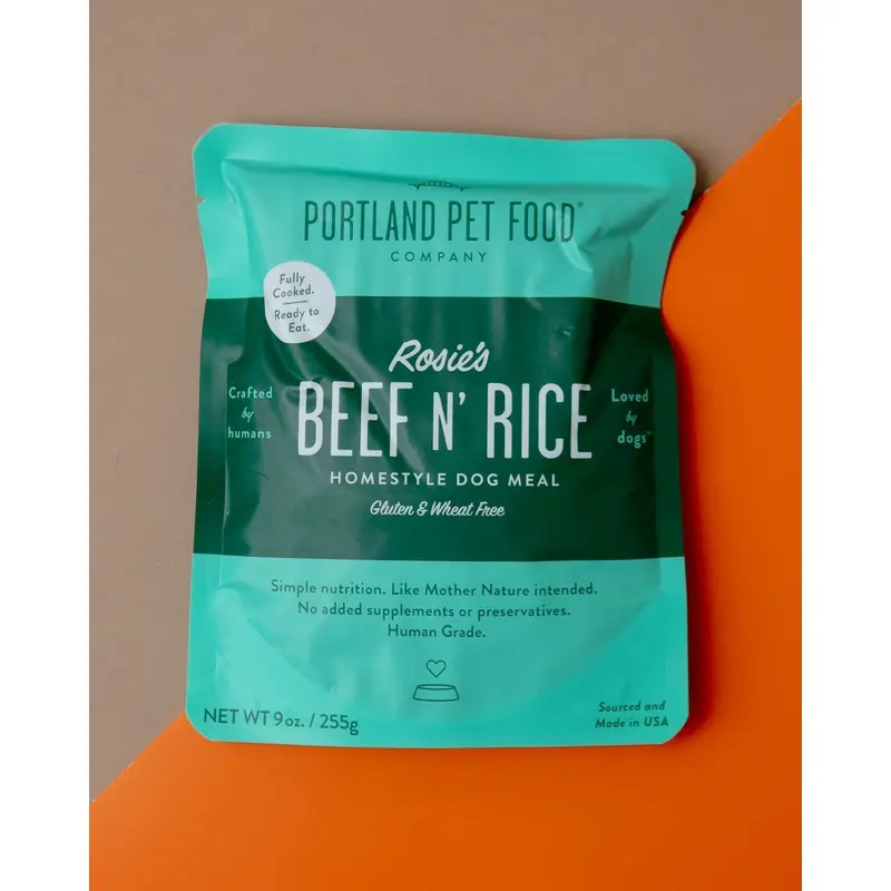 Rosie's Beef N' Rice Meal Pouch for Dogs (Made in the USA)