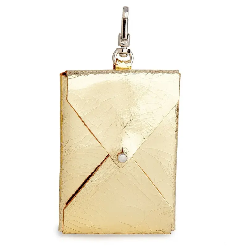 TRACEY TANNER | Luxe Leather Leash Bag in Metallic Gold