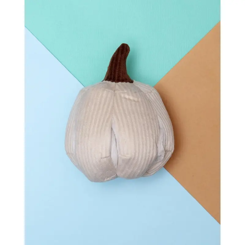 White Mini Pumpkin Snuffle Plush Toy for Dogs