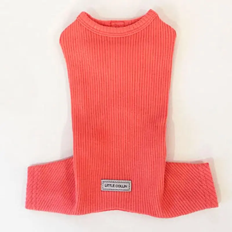 LITTLE COLLIN | Basic Button All-in-One in Peach