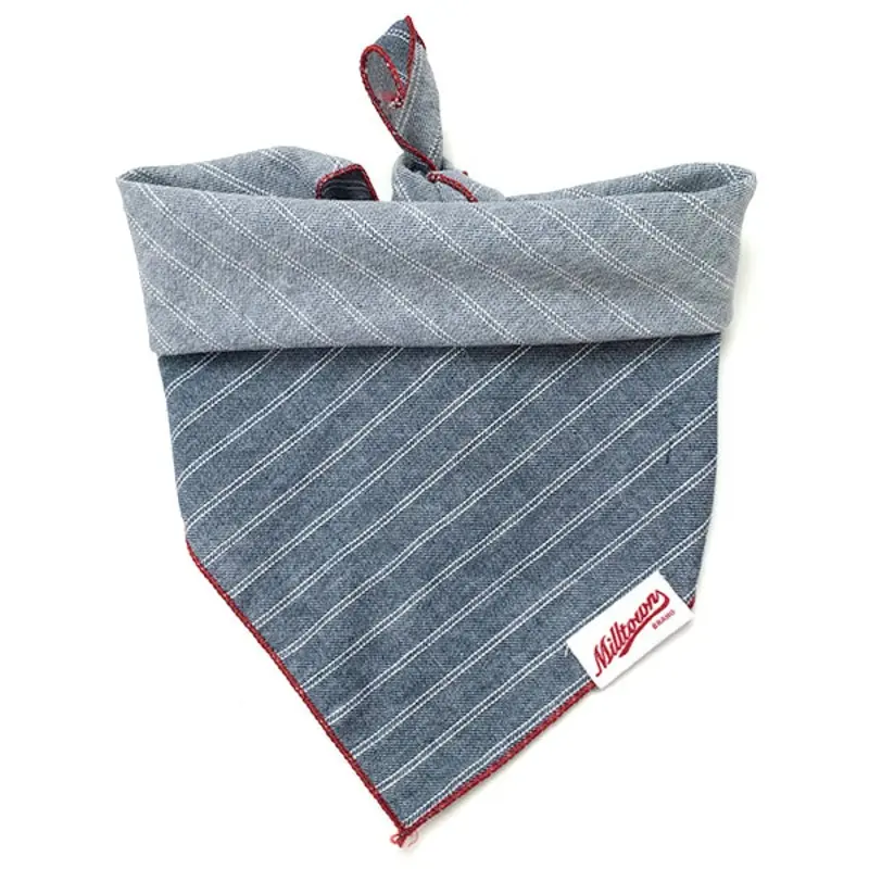 M.N. DAVIS & SON | Dog Bandana in Indigo Stripe