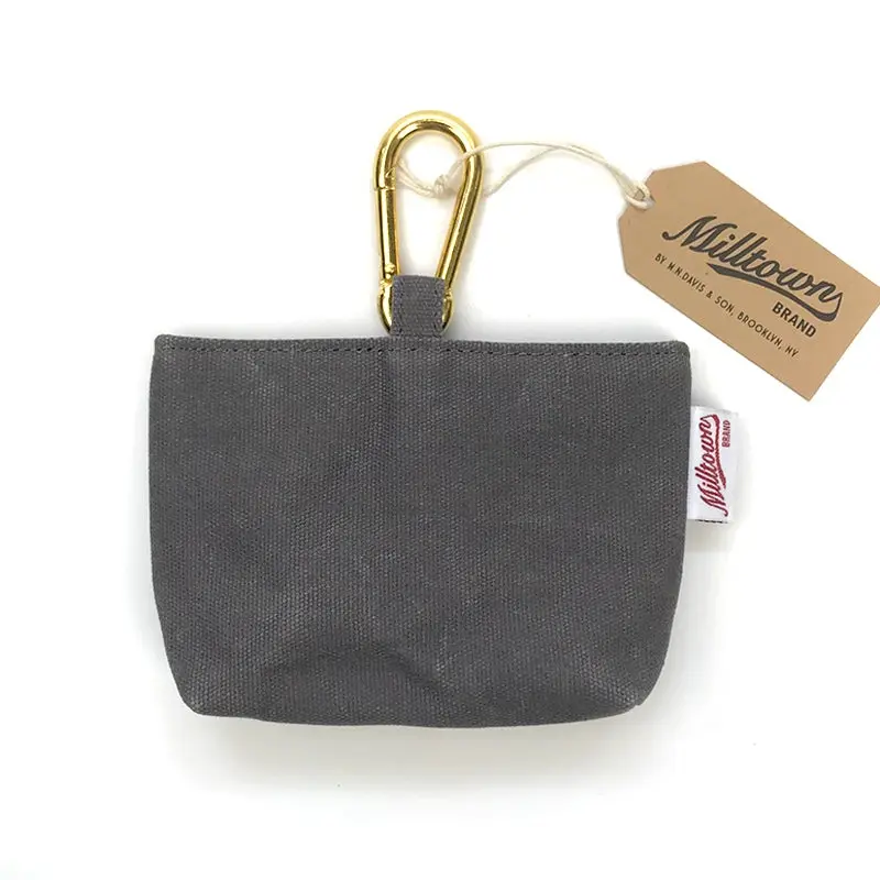 M.N. DAVIS & SON | Milltown Canvas Dog Treat Case in Slate Grey