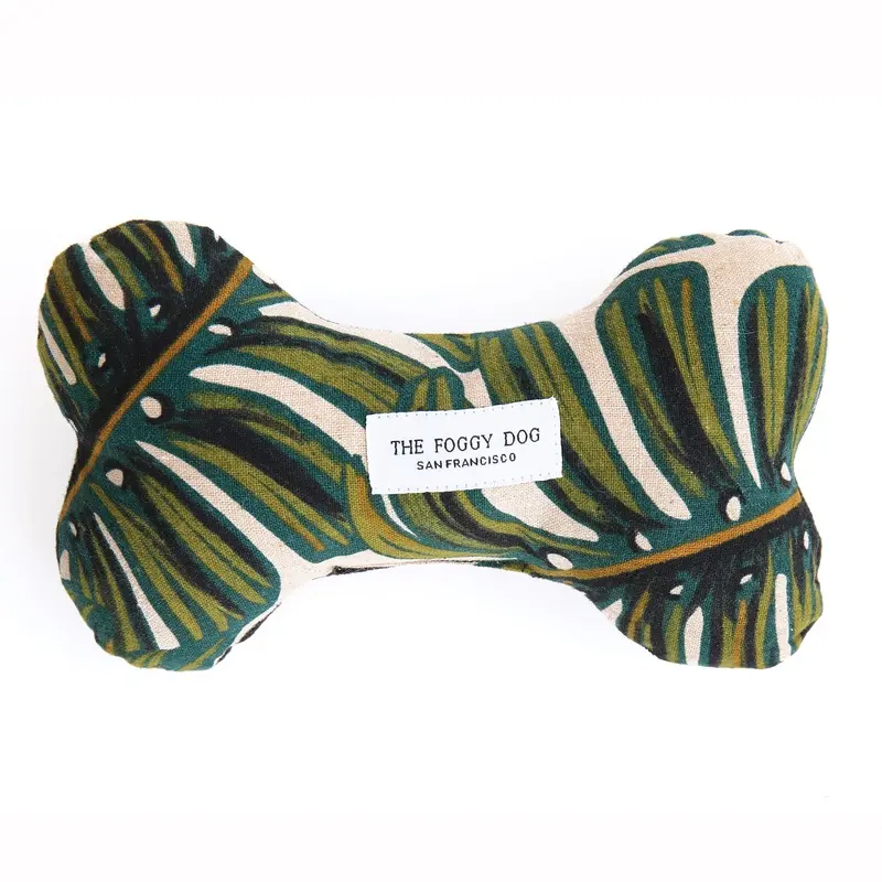 THE FOGGY DOG | Monsterra Leaf Dog Bone Toy