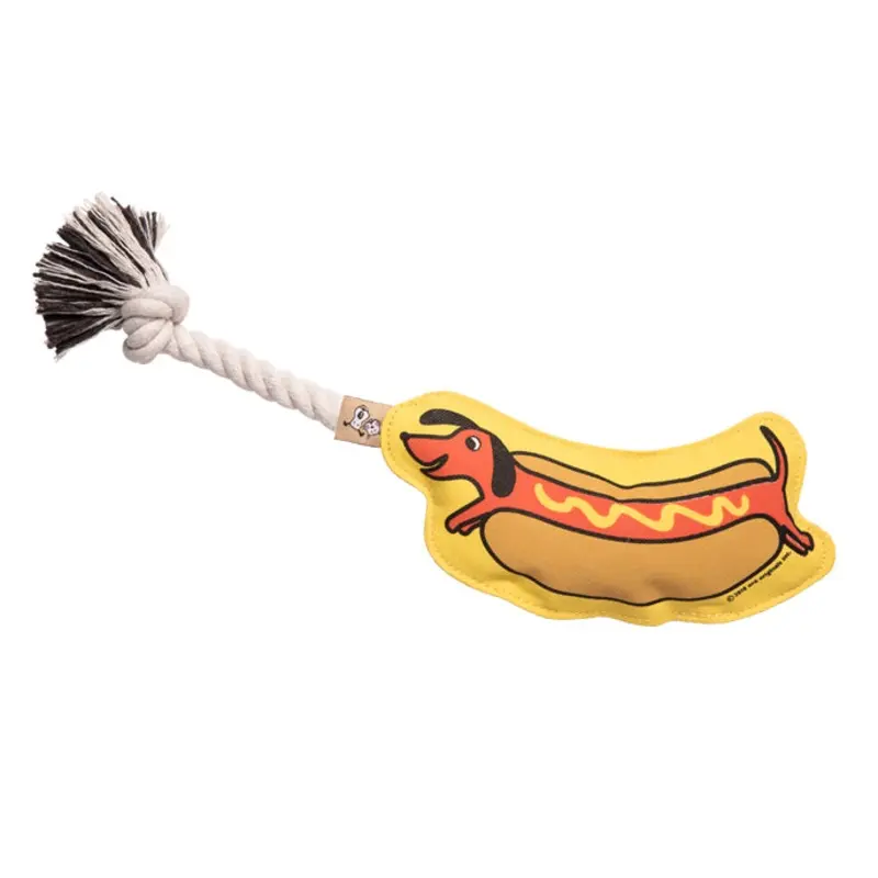 ORE PET | Hot Dog Rope Toy