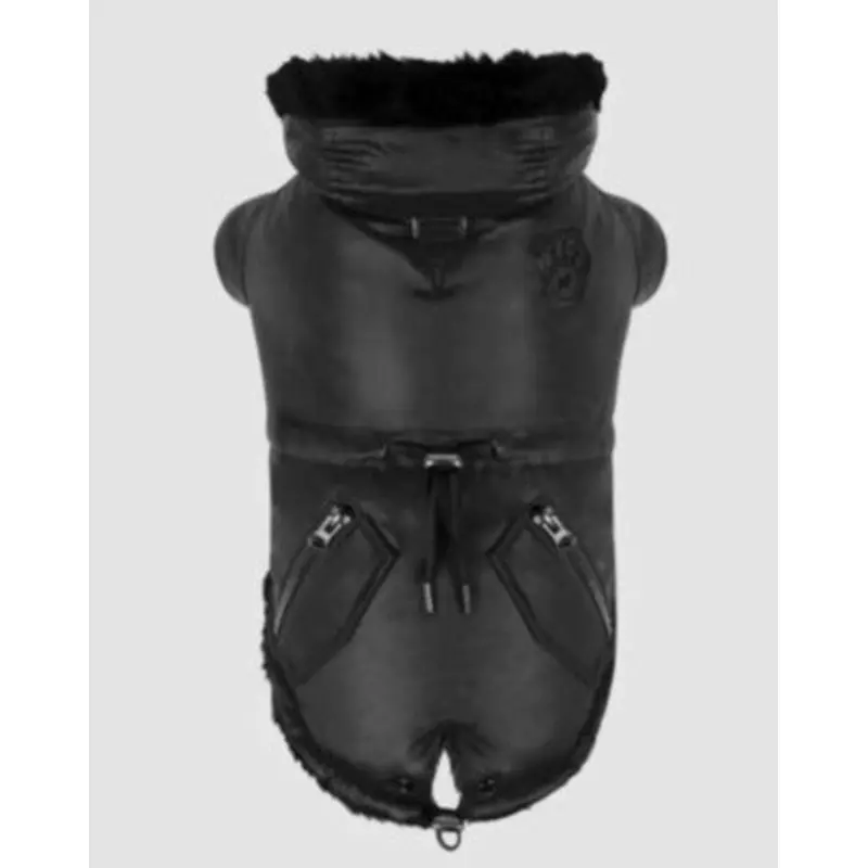 Urban Wax Dog Parka in Black