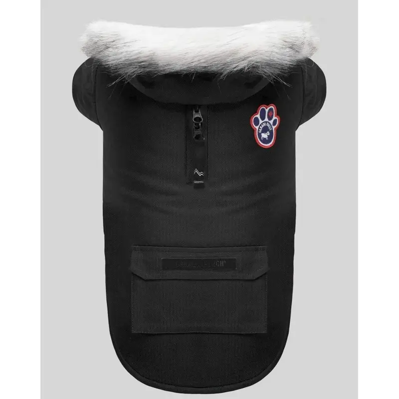 Winter Wilderness Dog Parka in Black (FINAL SALE)