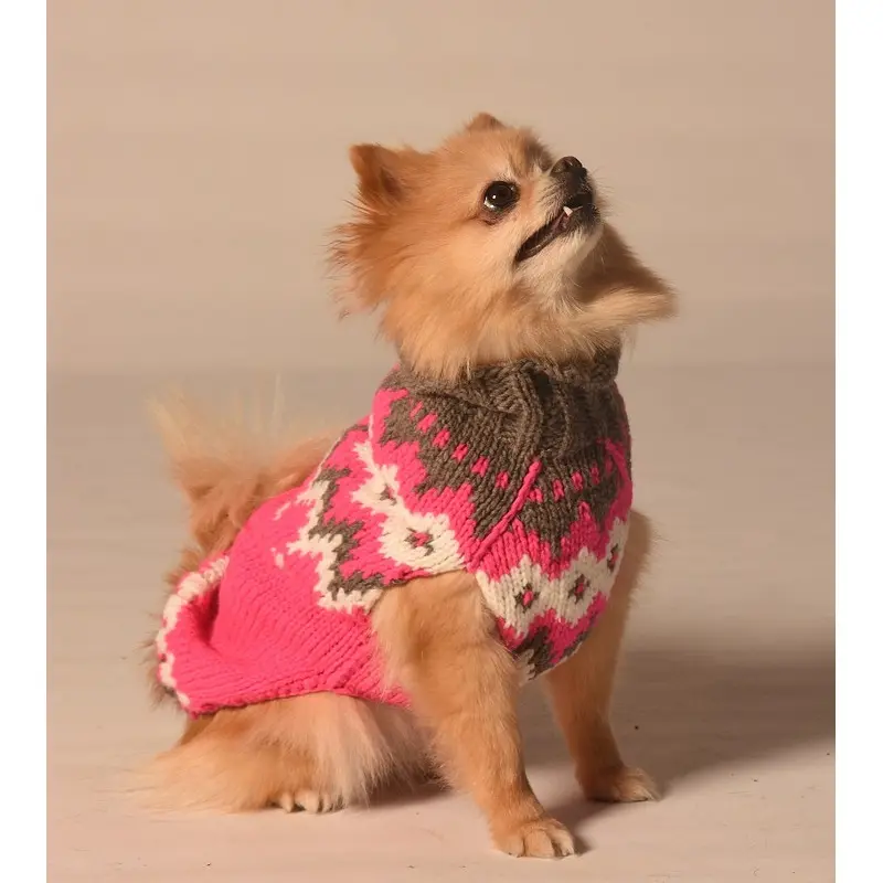 CHILLY DOG | Hot Pink Alps Sweater