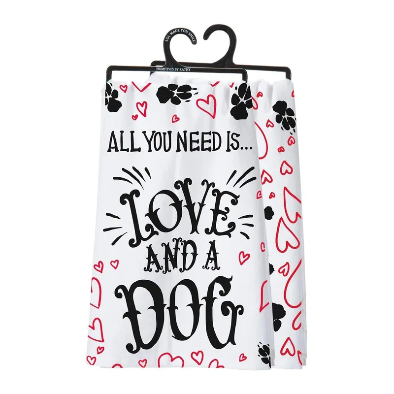 PRIMITIVES BY KATHY | Love and a Dog Dish Towel