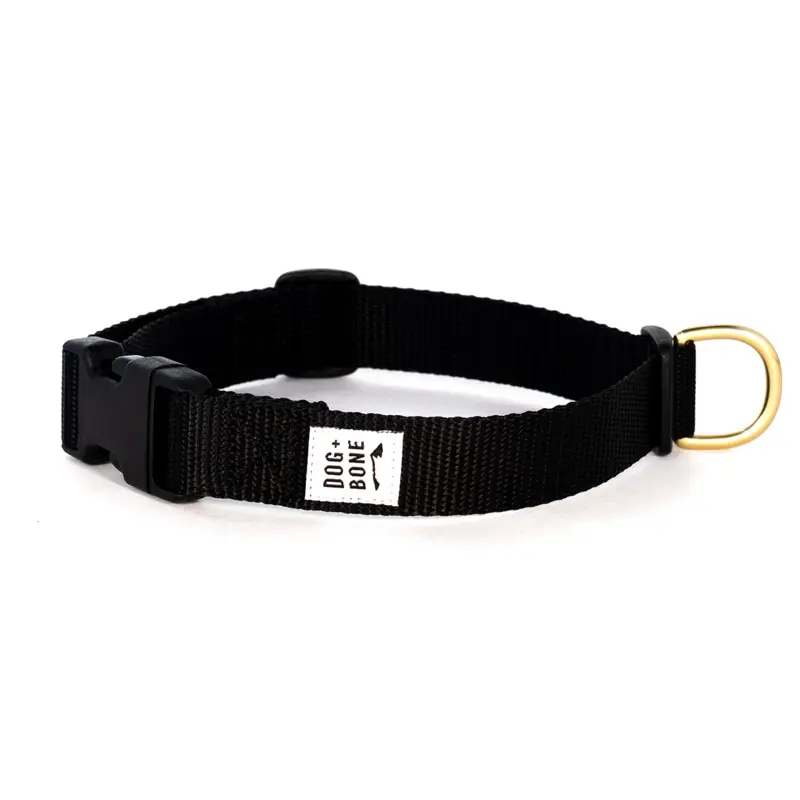 DOG + BONE | Snap in Collar in Black