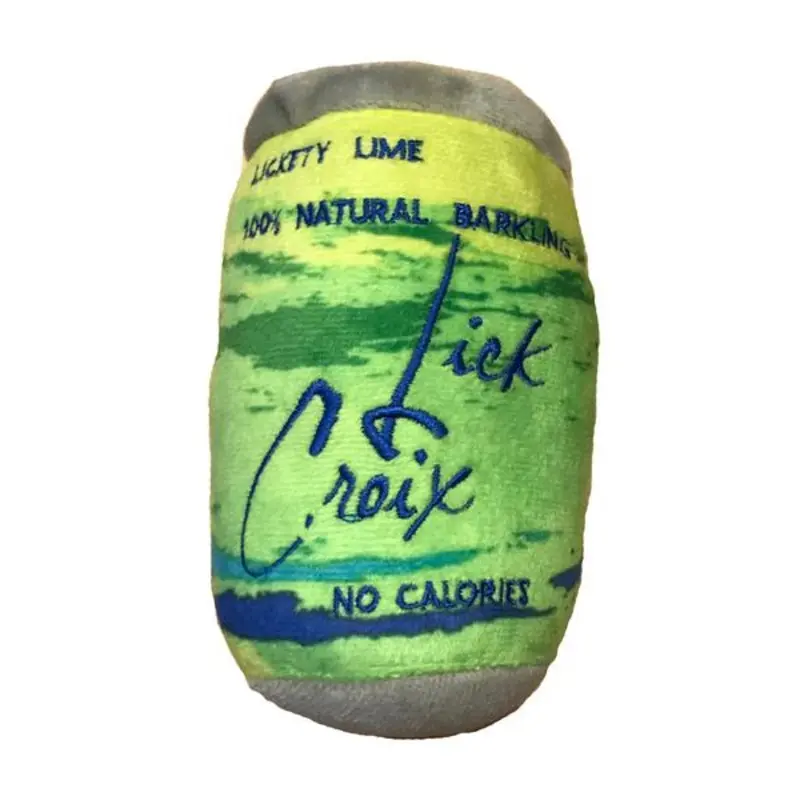 HAUTE DIGGITY DOG | Lick Croix Barkling Water Plush Toy in Lickety Lime