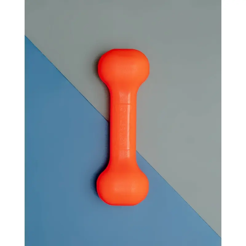 The Perfect Bone Dog Toy in Orange (Made in the USA)