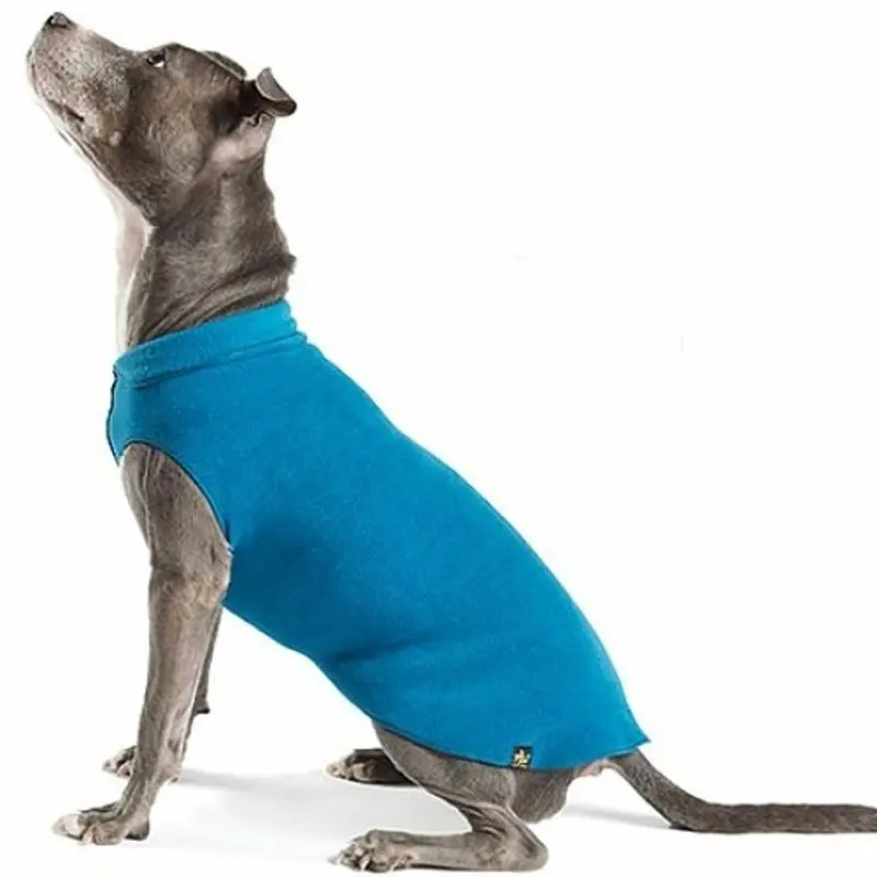 GOLD PAW | Stretch Fleece in Marine Blue