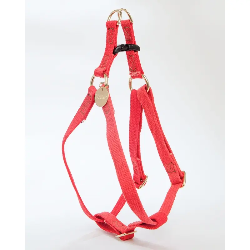 Cotton Webbing Harness in Coral