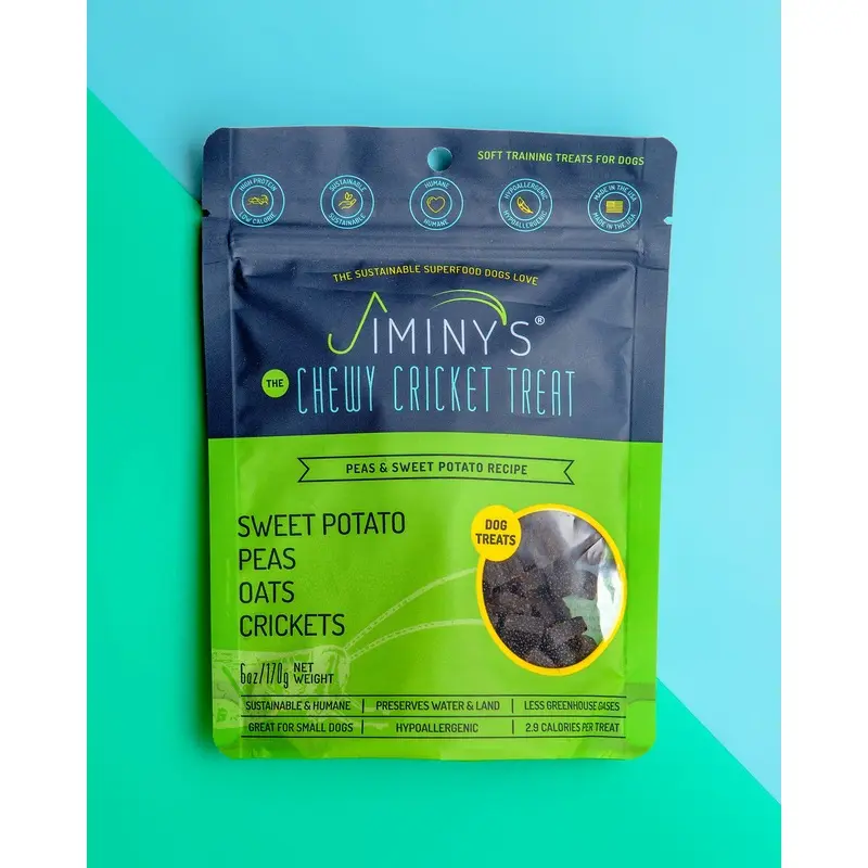 Cricket Dog Treats in Sweet Potato and Peas