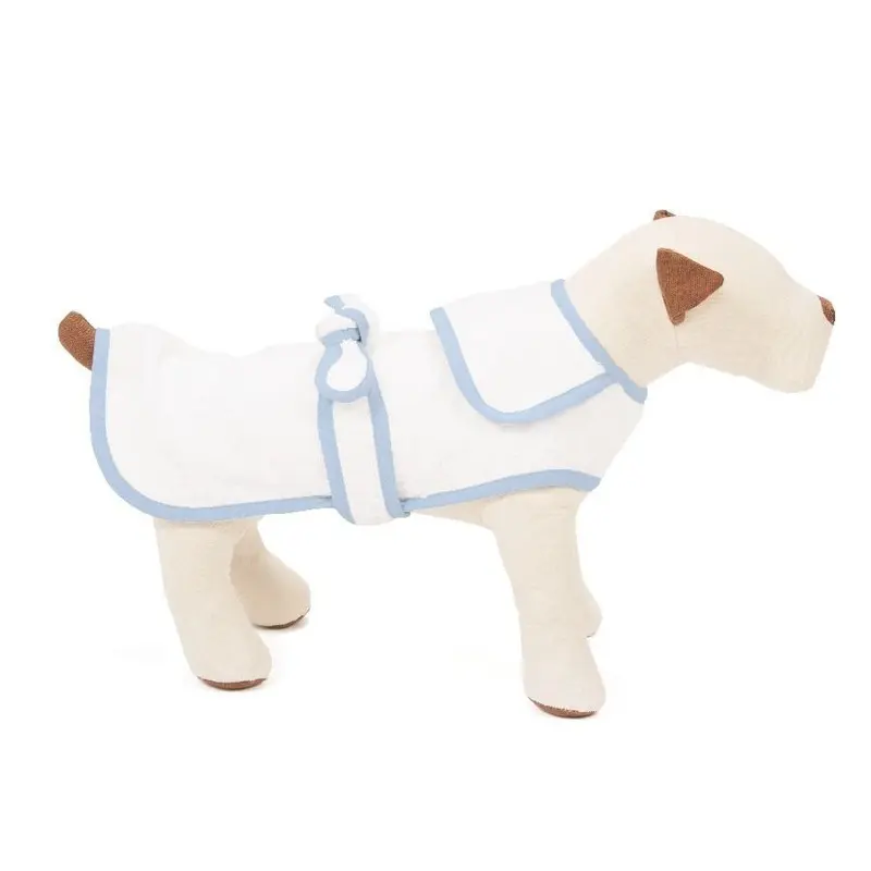 HARRY BARKER | Terry Cloth Robe in Blue