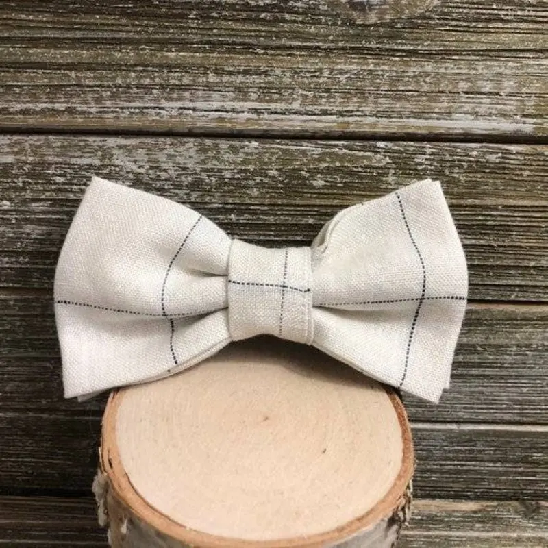 REX & BANDON | Bow Tie in Classic Linen