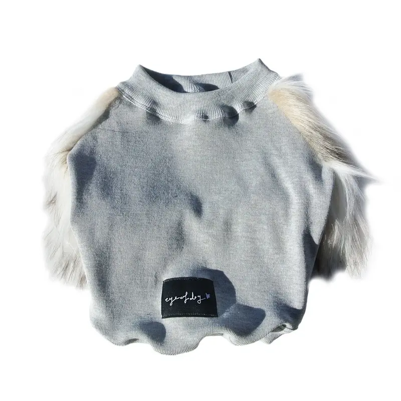 EYE OF DOG | Faux Fur Sweatshirt
