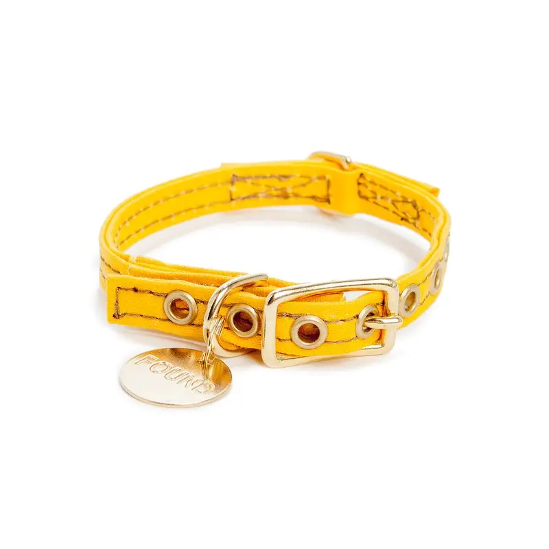 FOUND MY ANIMAL | Yellow Waxed Canvas Collar
